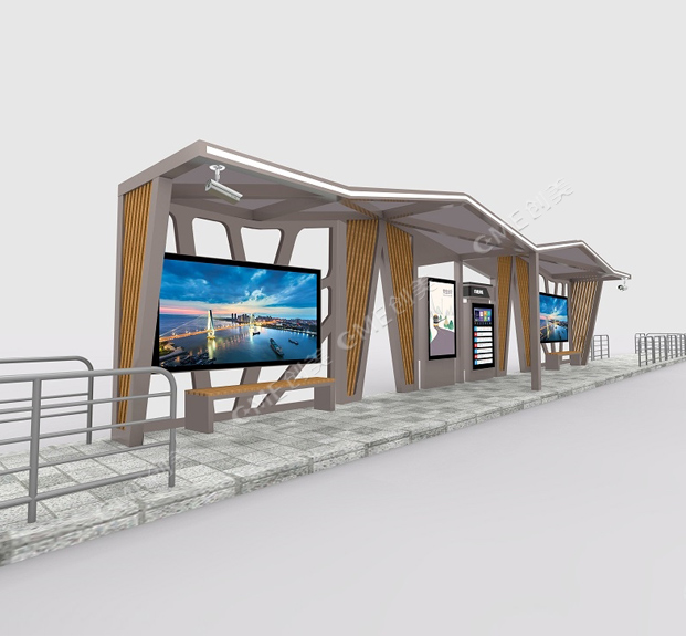 公交站台候车亭的无障碍设计图片