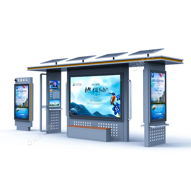太阳能公交站台候车亭是未来公交候车亭发展的趋势配图一